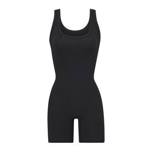 Black ribbed Sleeveless Bodysuit S